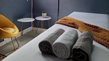 One of Lebogang Leso's beauty bar room